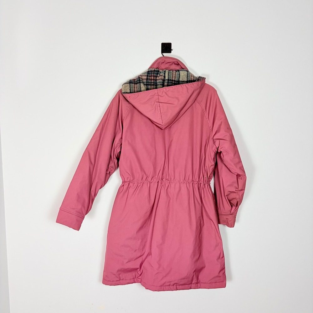 Woolrich Vintage Wool Lined Hooded Parka Field Utility Flannel Jacket Large USA - Picture 7 of 8